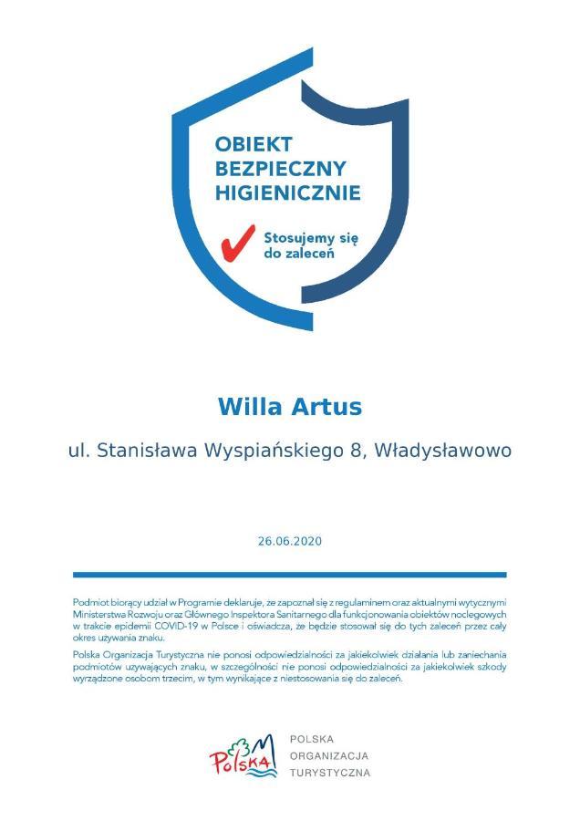 Willa Artus Władysławowo Kültér fotó
